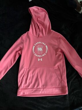 Under Armour Kids Pink Carolina Hooded Sweatshirt